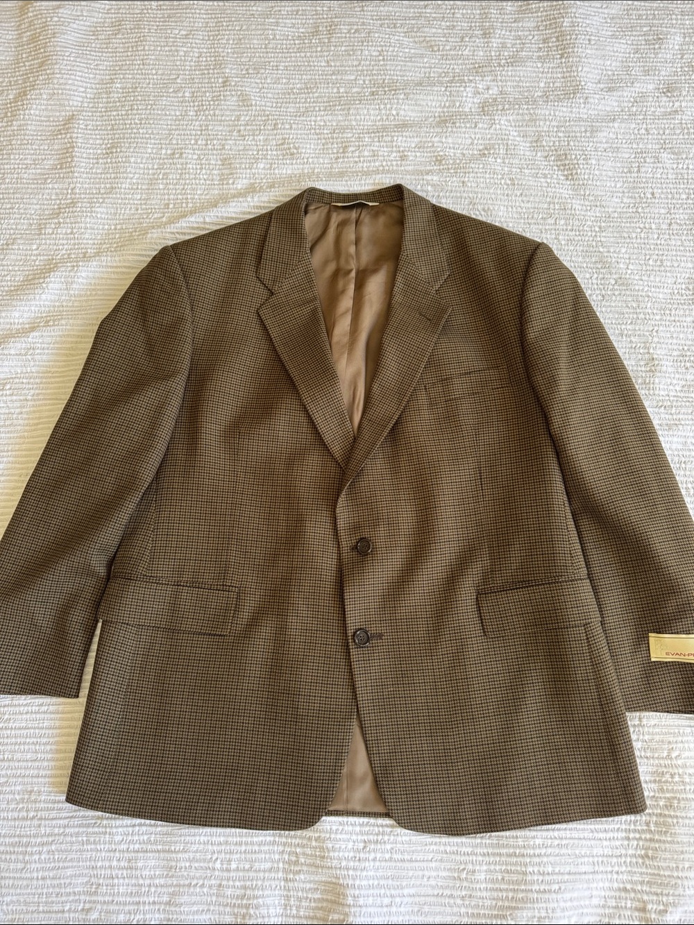 Evan Picone MENS Vintage Wool Sports Coat sz 46R NWT